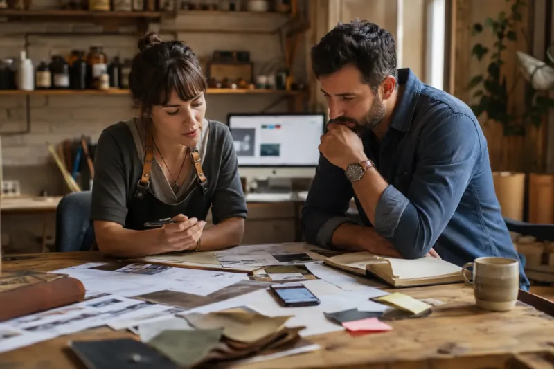 piccola attività sceglie le priorità per il marketing online